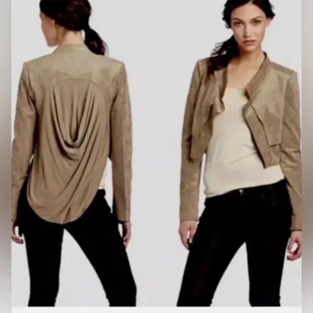 * NWOT* BCBGMAXAZARIA | Norton Cropped Faux Suede Blazer